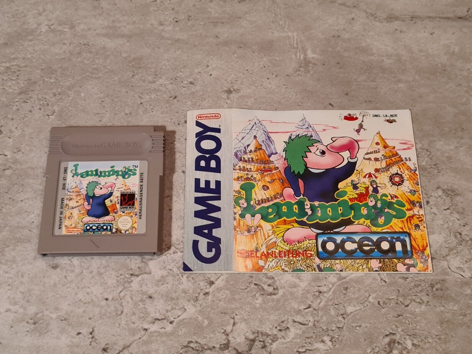 Nintendo Game Boy Classic Lemmings mit OVP und Anleitung NOE - T-Retro-Games 