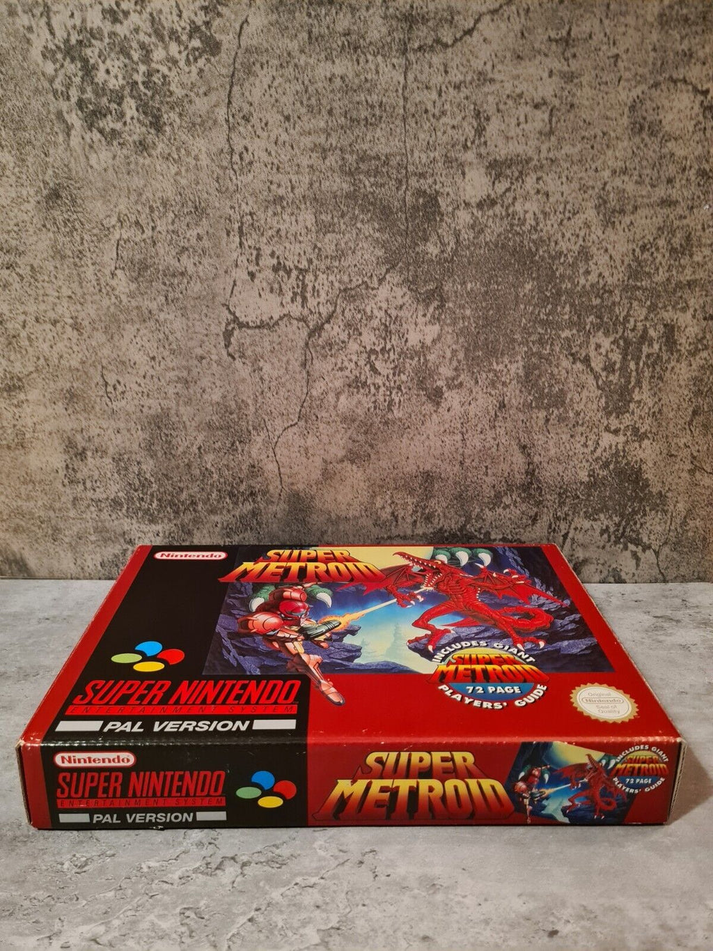 SNES Super Nintendo Super Metroid mit OVP und Spieleberater UKV Big Box - T-Retro-Games 