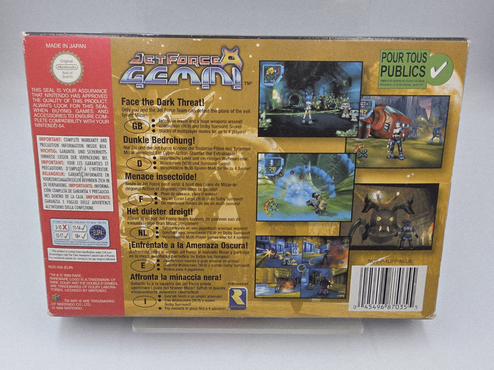N64 Nintendo 64 Jet Force Gemini mit OVP und Anleitung EUR