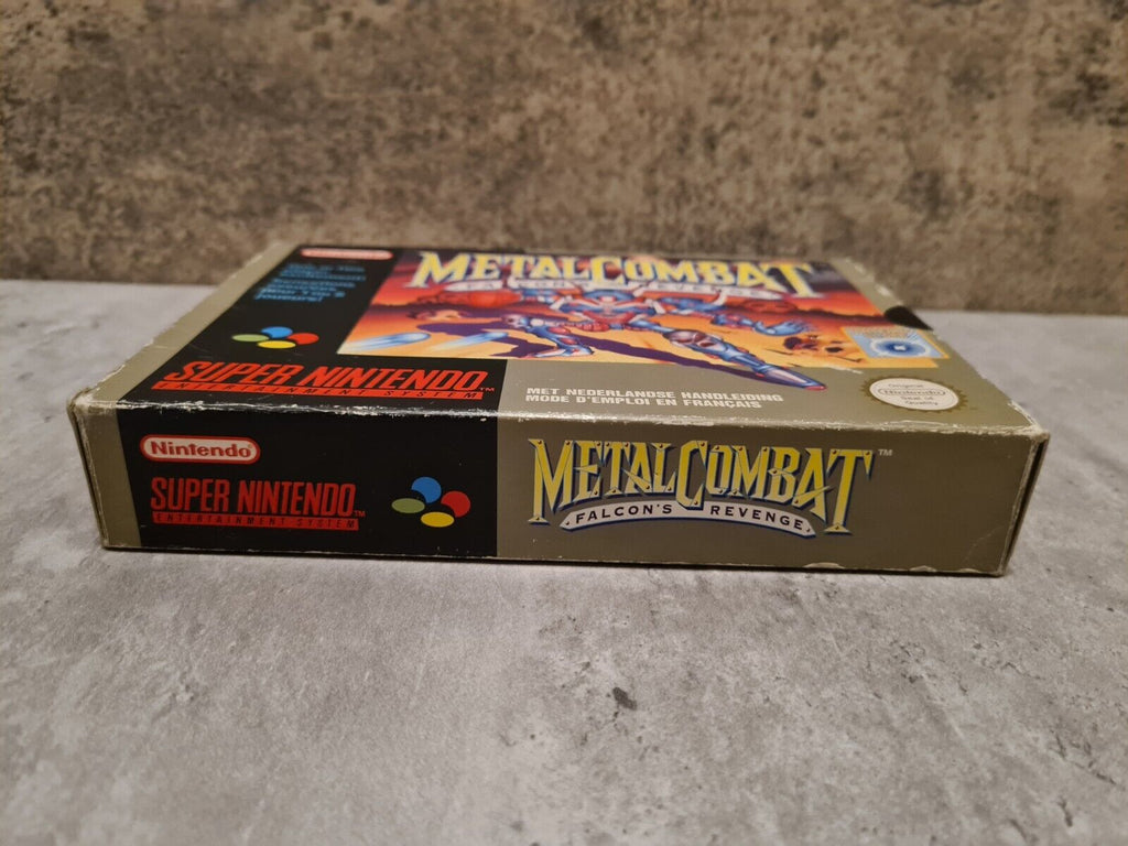 SNES Super Nintendo Metal Combat Falcon's Revenge mit OVP und Anleitung FAH - T-Retro-Games 