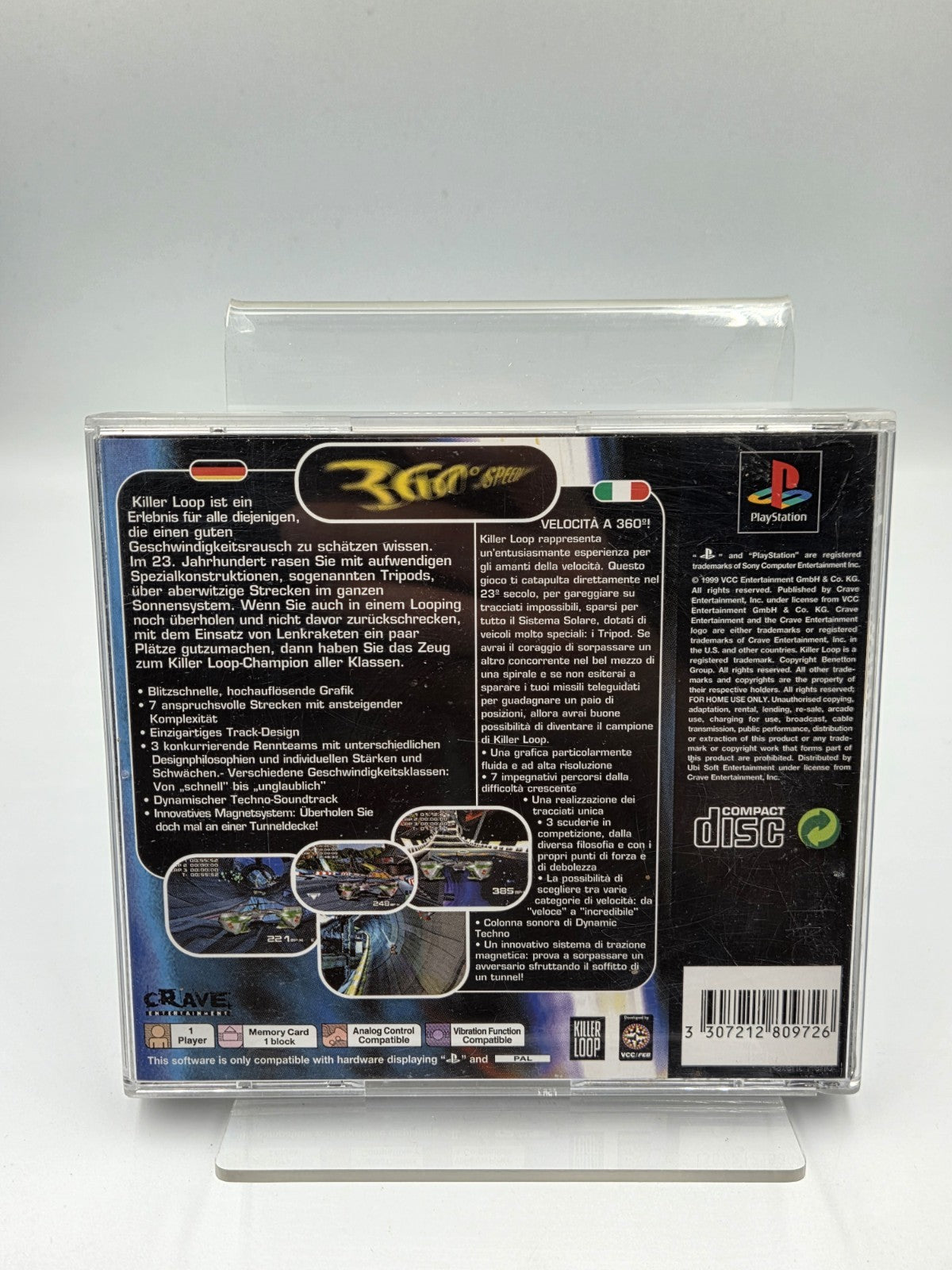 PS1 Playstation 1 Killer Loop mit OVP und Anleitung Multilingual