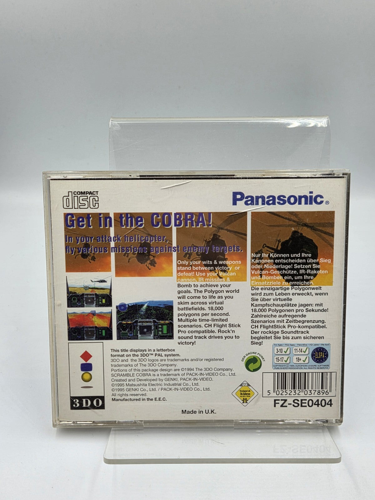 3DO Spiel Scramble Cobra mit OVP und Anleitung Multilingual