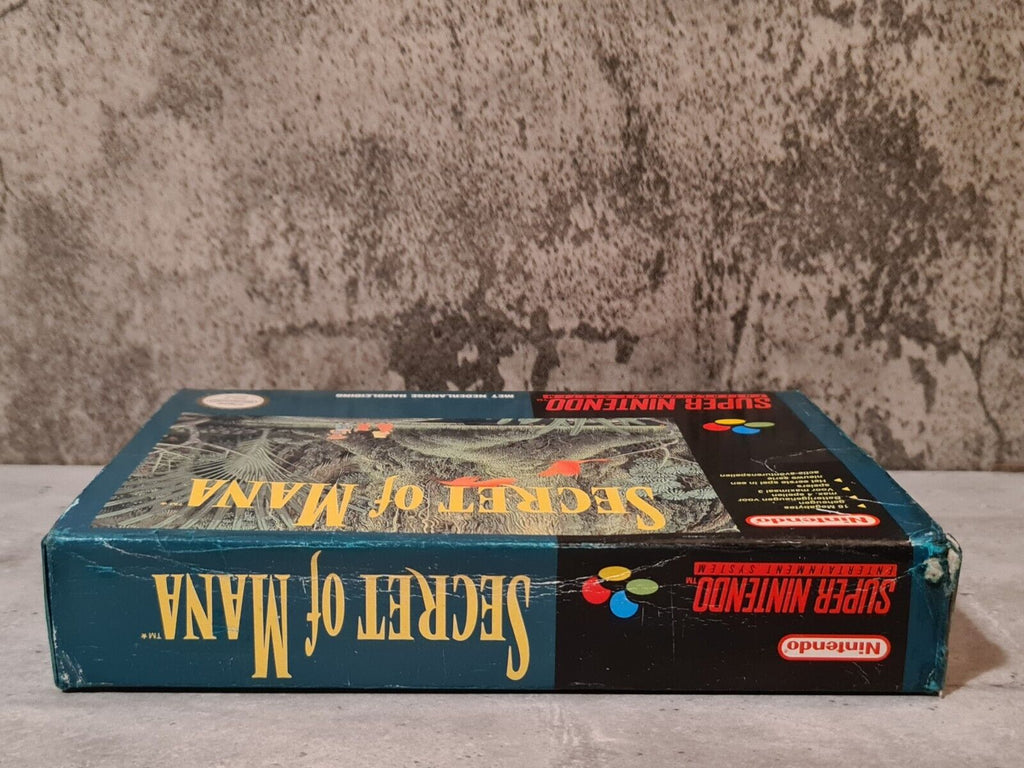 SNES Super Nintendo Secret of Mana mit OVP und Anleitung HOL Small Box - T-Retro-Games 