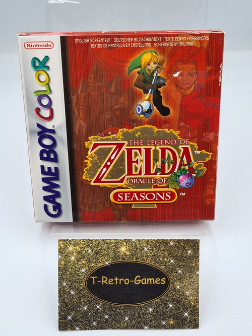Game Boy Color The Legend of Zelda Oracle of Seasons mit OVP und Anleitung EUR - T-Retro-Games 
