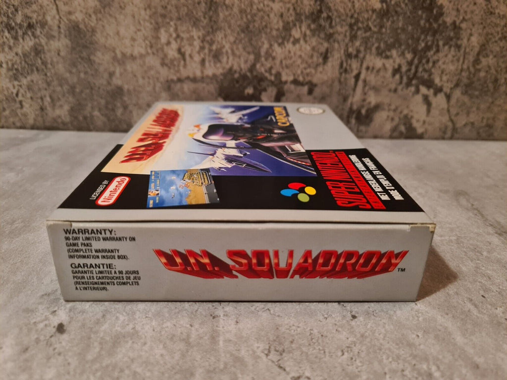 SNES Super Nintendo UN Squadron mit OVP und Anleitung FAH - T-Retro-Games 