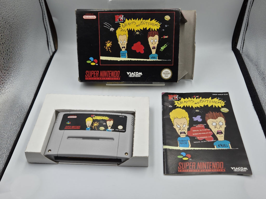 SNES Super Nintendo Beavis and Butt-Head mit OVP und Anleitung EUR