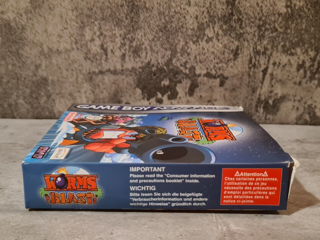 Nintendo Game Boy Advance Worms Blast mit OVP und Anleitung EUR - T-Retro-Games 
