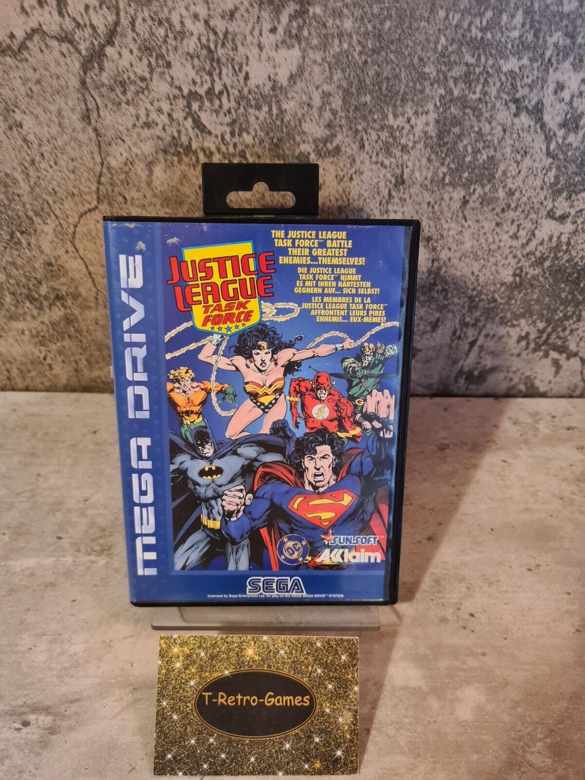Sega Mega Drive Spiel Justice League Task Force mit OVP und Anleitung Multi - T-Retro-Games 