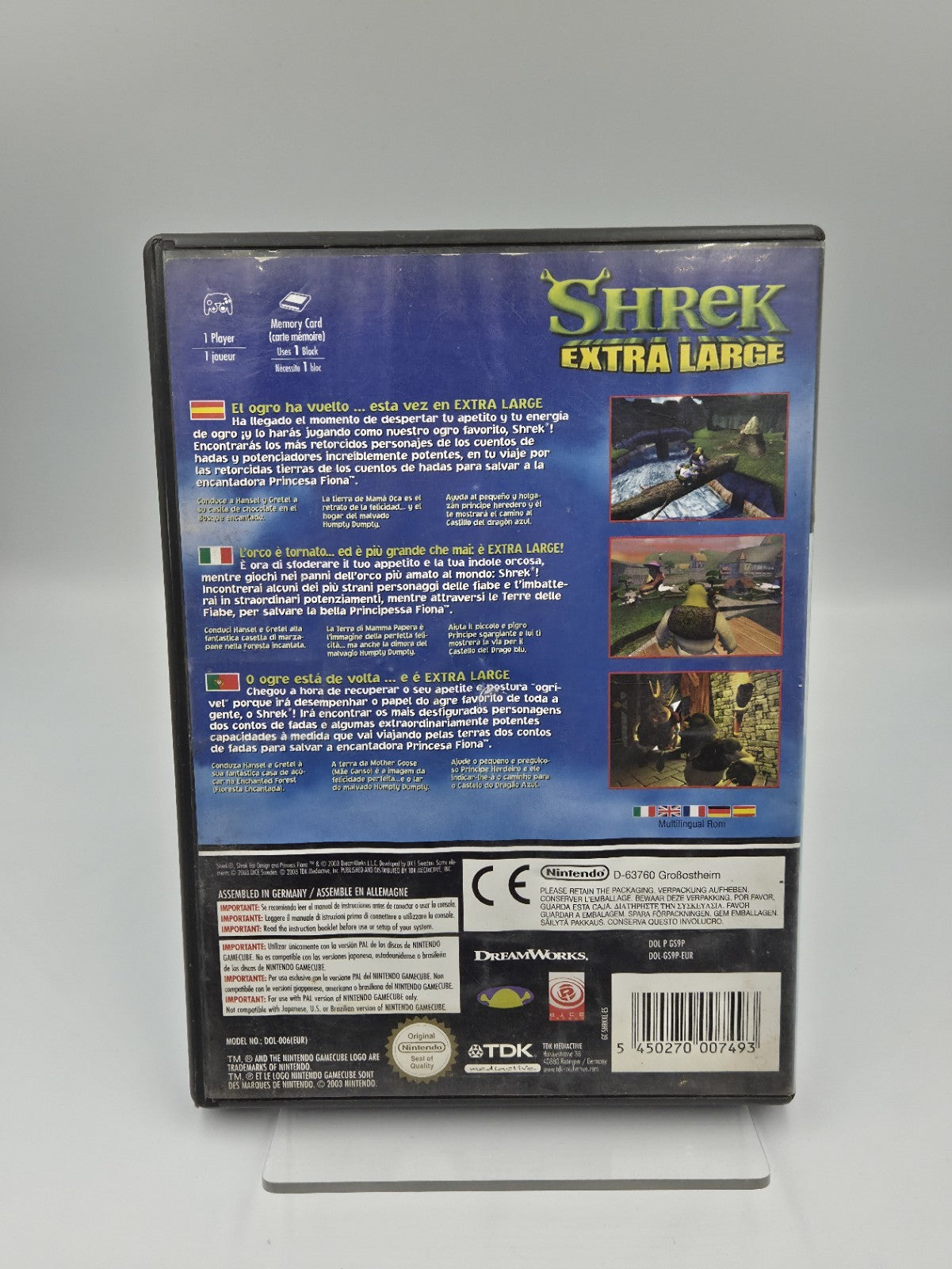 Nintendo GameCube Shrek Extra Large mit OVP und Anleitung EUR