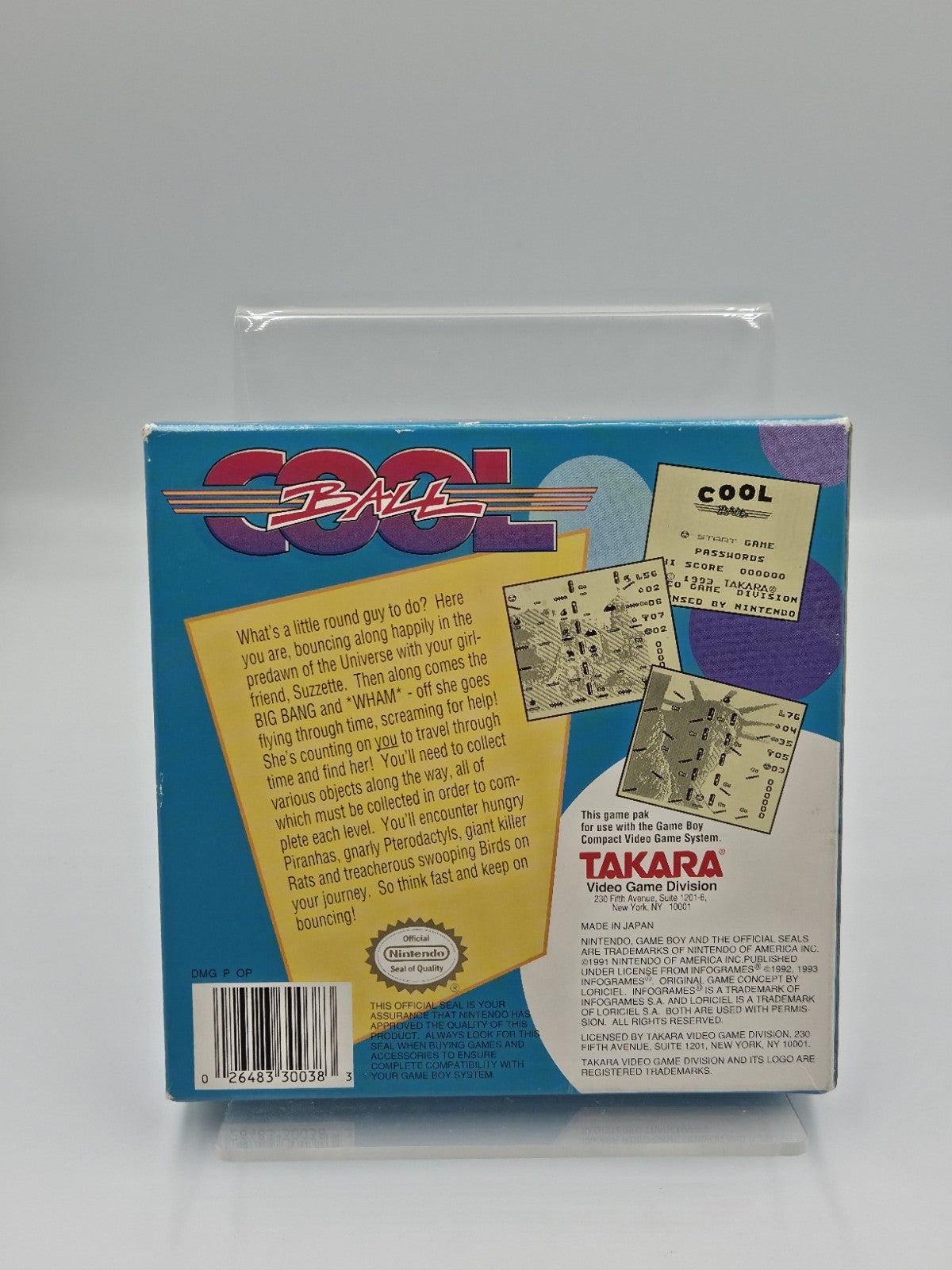 Nintendo Game Boy Classic Cool Ball mit OVP und Anleitung USA