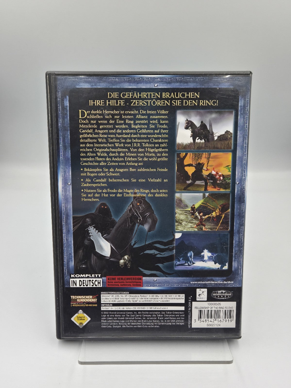 PC-CD Rom Spiel Der Herr Der Ringe Die Gefährten mit OVP und Anleitung