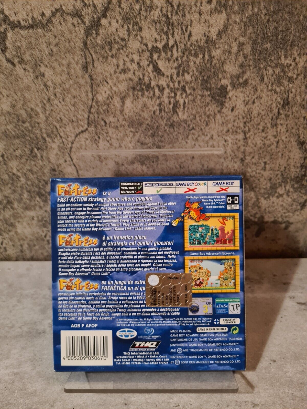 Nintendo Game Boy Advance Fortress EUR New Old Stock - T-Retro-Games 