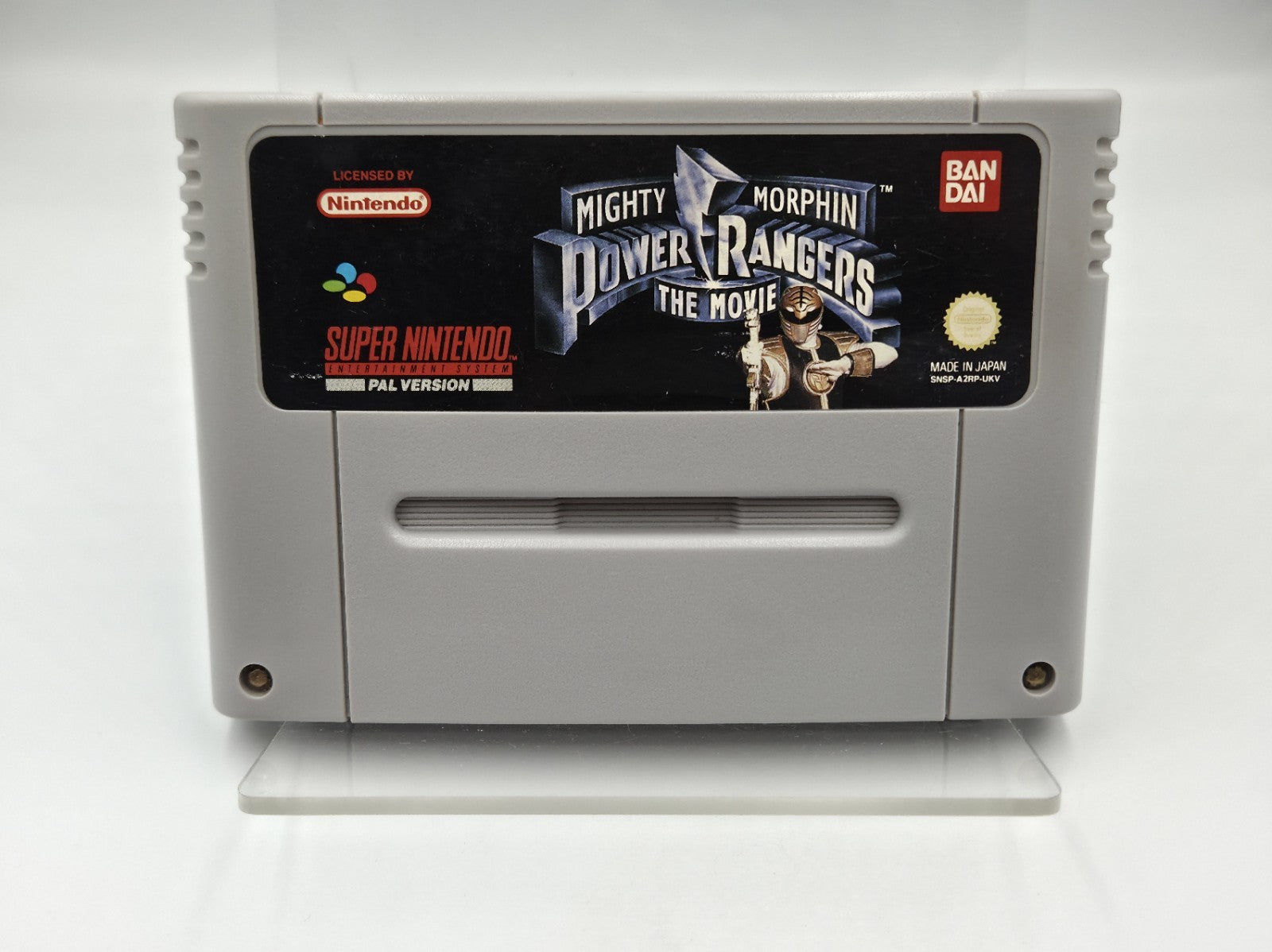 SNES Super Nintendo Spiel Mighty Morphin Power Rangers The Movie UKV Modul
