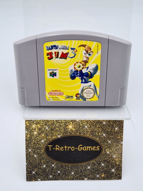 N64 Nintendo 64 Earthworm Jim 3D EUR Modul - T-Retro-Games 