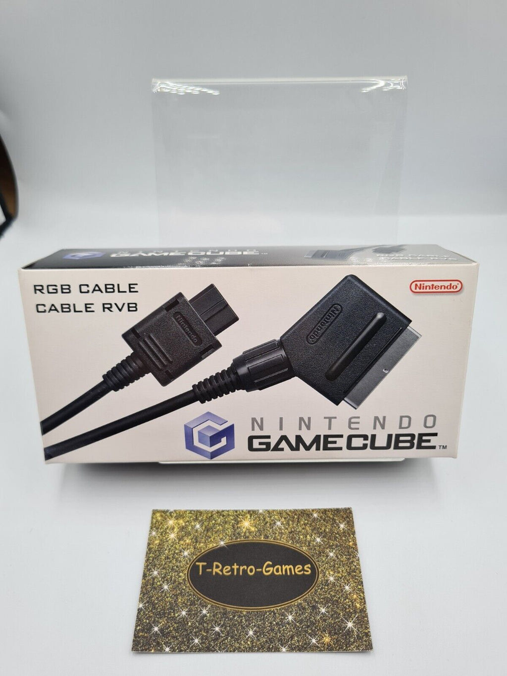 Nintendo GameCube RGB Cable Cable RVB Kabel DOL-013 EUR OVP - T-Retro-Games 
