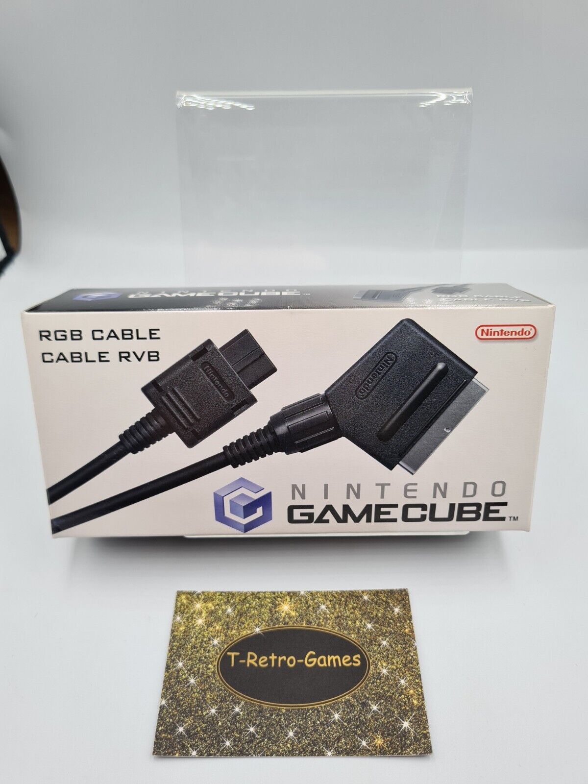 Nintendo GameCube RGB Cable Cable RVB Kabel DOL-013 EUR OVP - T-Retro-Games 