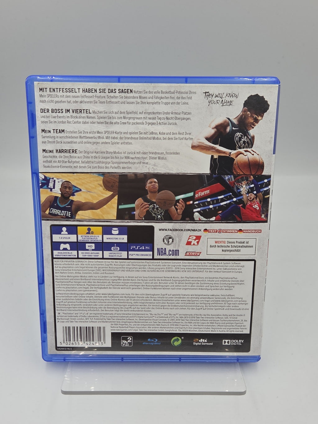 PS4 Playstation 4 Spiel NBA 2K19 mit OVP Deutsch