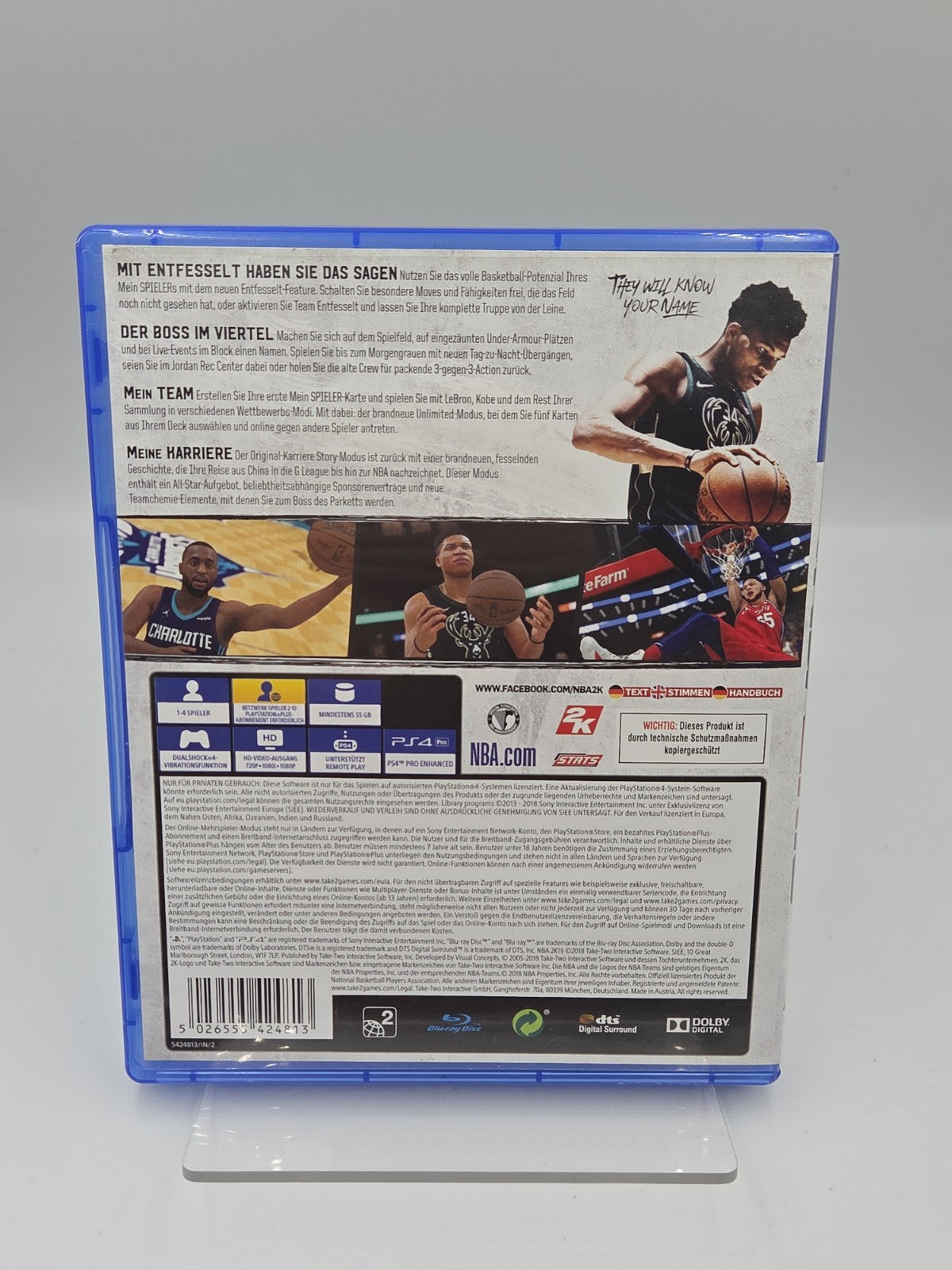 PS4 Playstation 4 Spiel NBA 2K19 mit OVP Deutsch