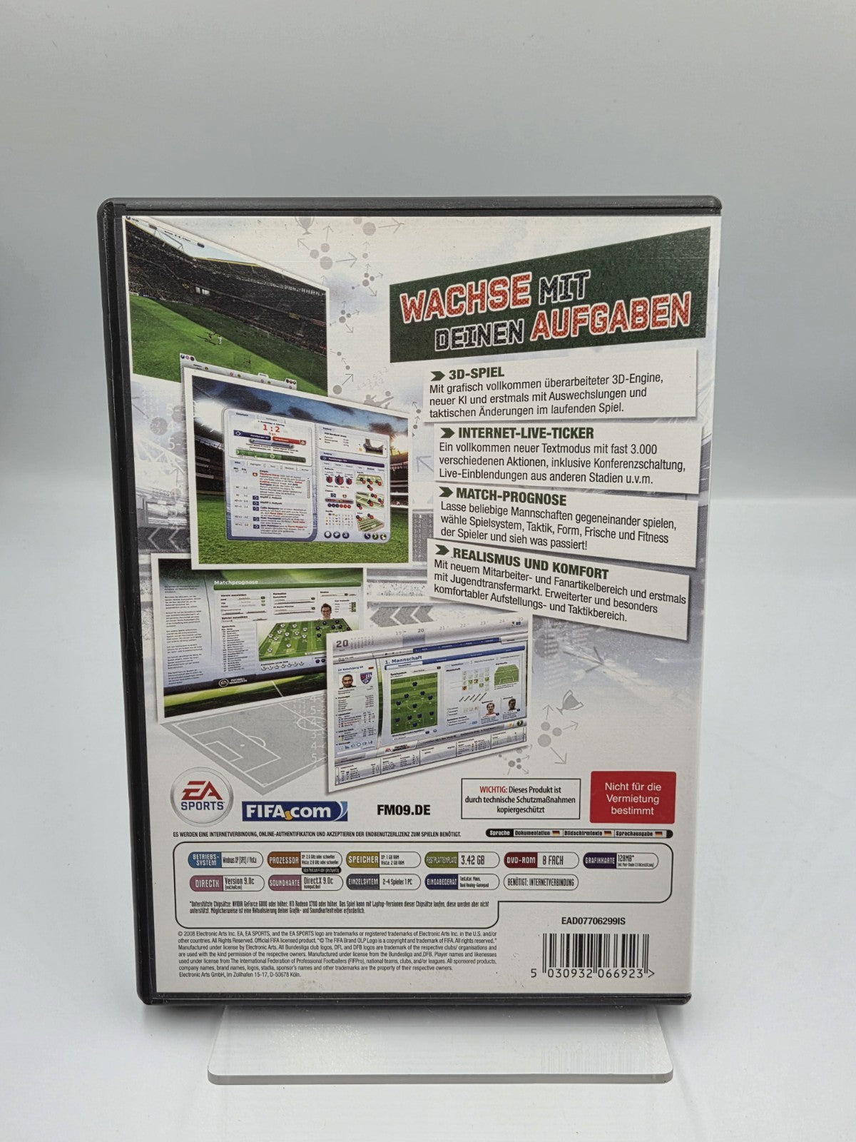 PC-DVD Rom Spiel Fussball Manager 09 