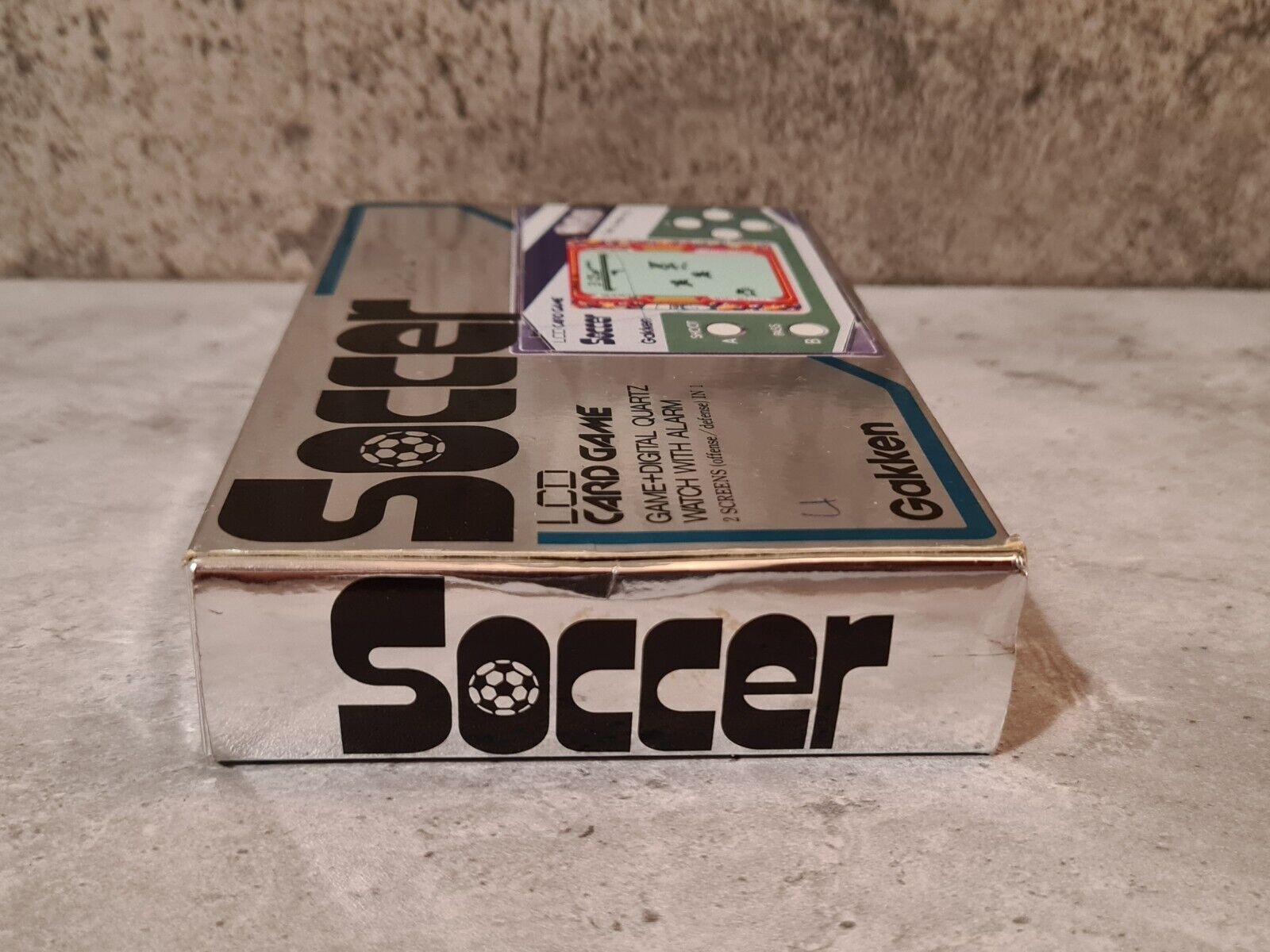 LCD Card Game Soccer Gakken OVP - T-Retro-Games 