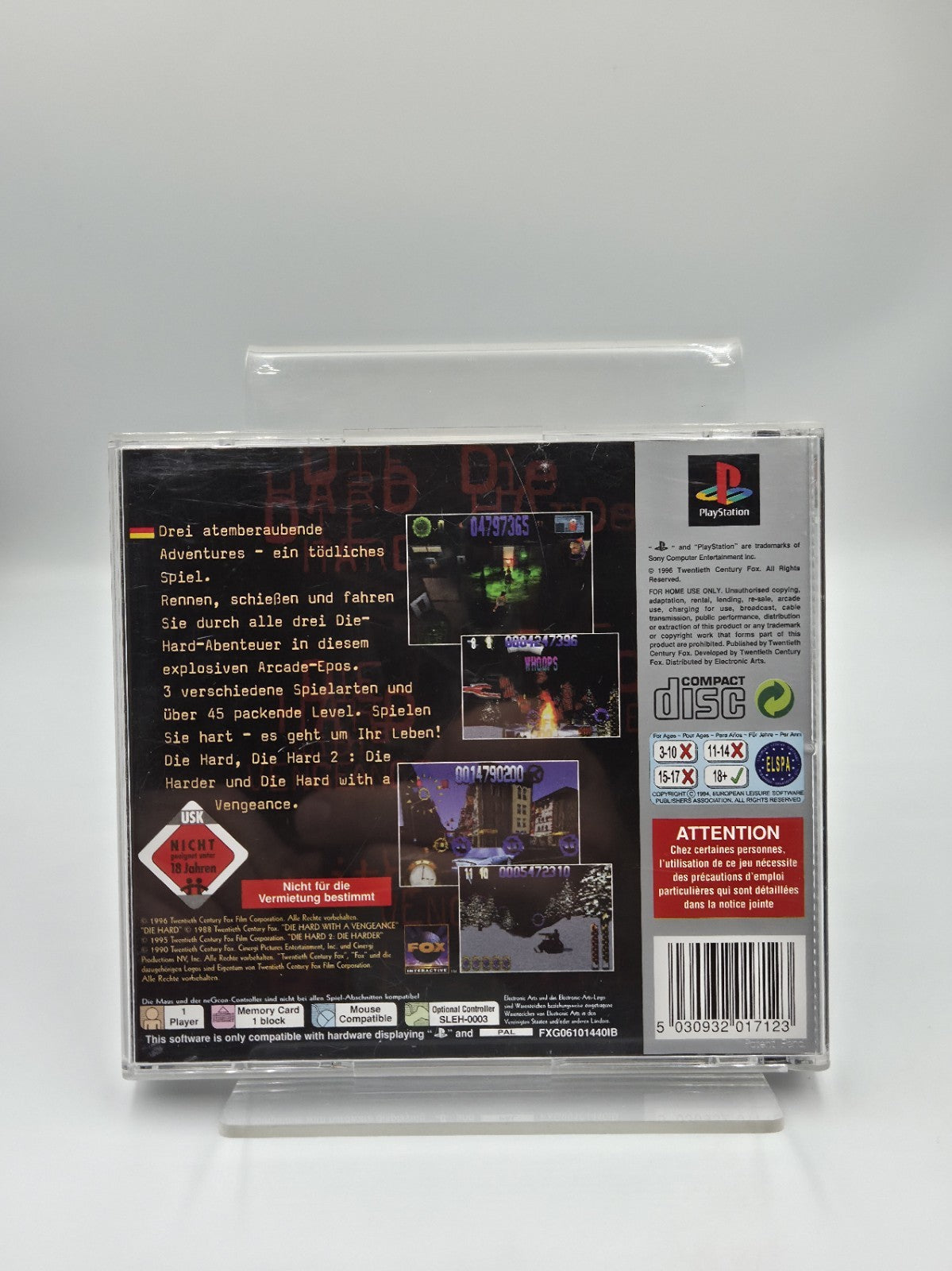 PS1 Playstation 1 Spiel Die Hard Trilogy mit OVP und Anleitung Deutsch