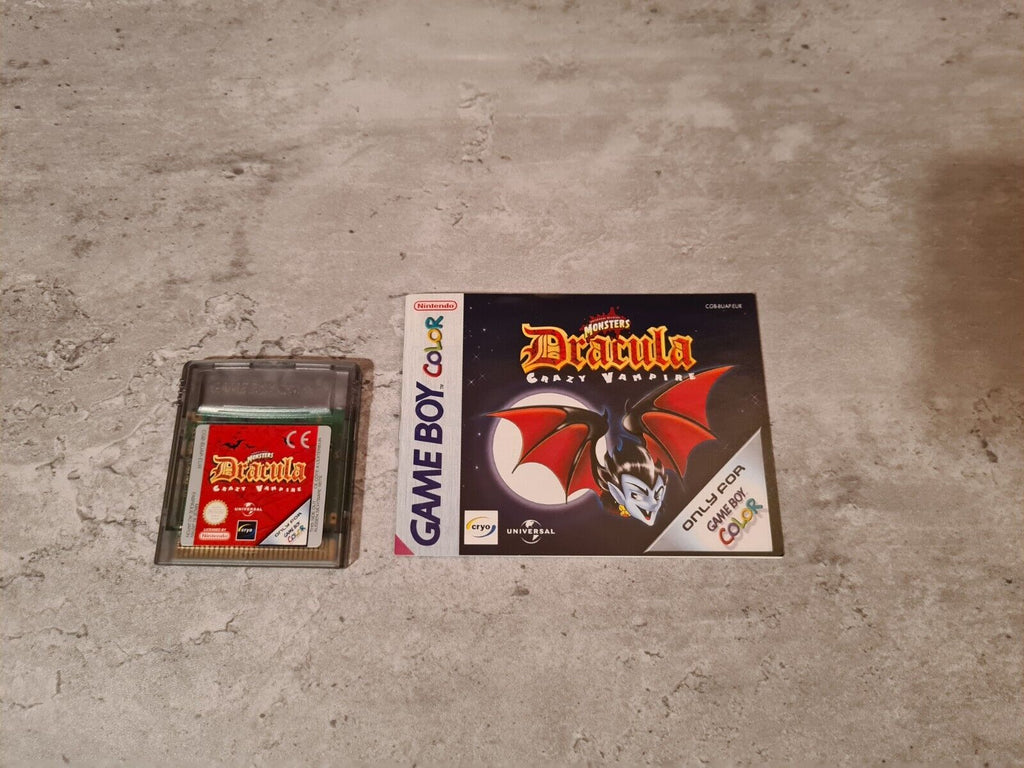 Gameboy Color Dracula Crazy Vampire mit OVP und Anleitung EUR - T-Retro-Games 