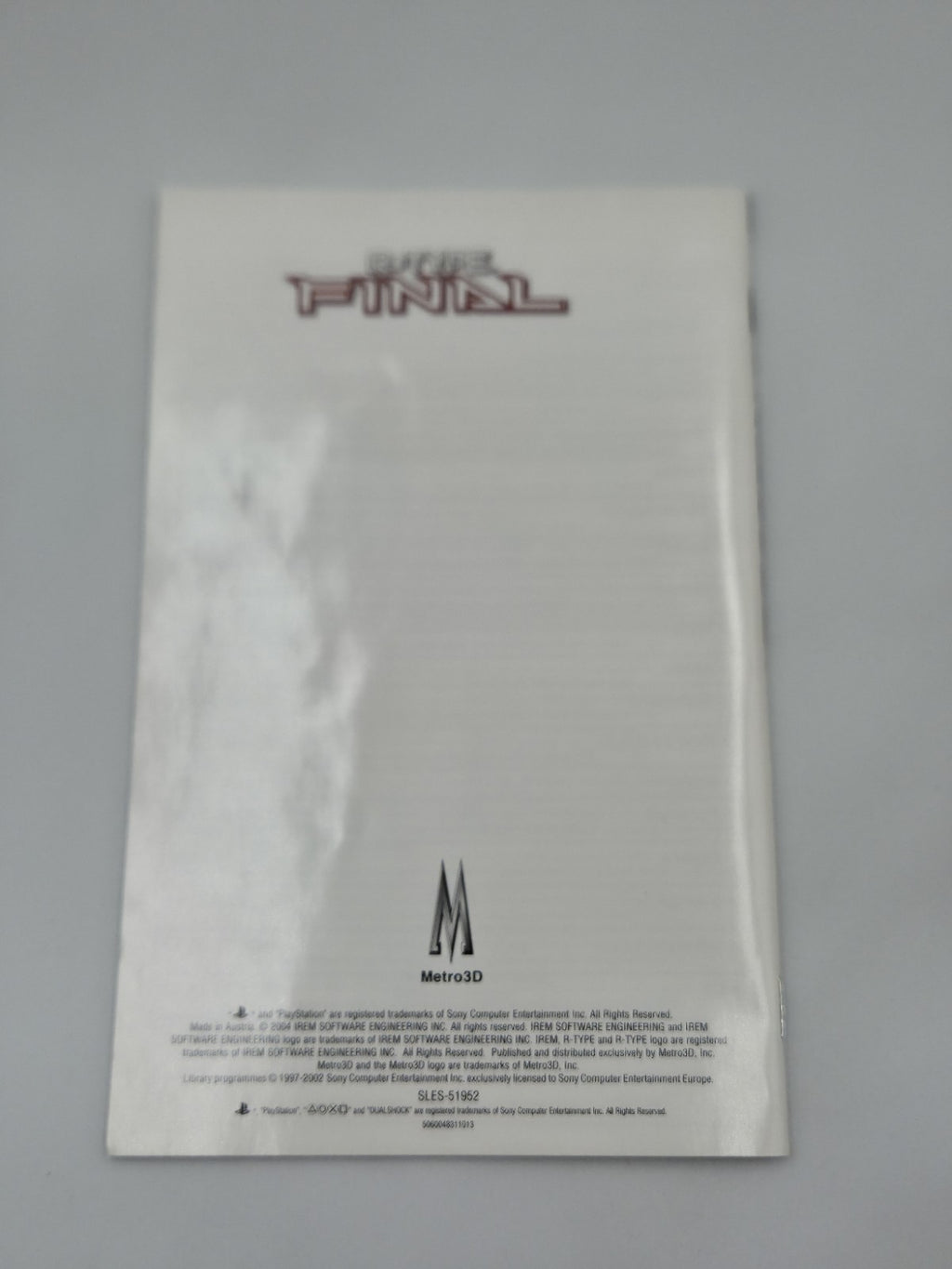 PS2 Playstation 2 R-Type Final mit OVP und Anleitung Englisch