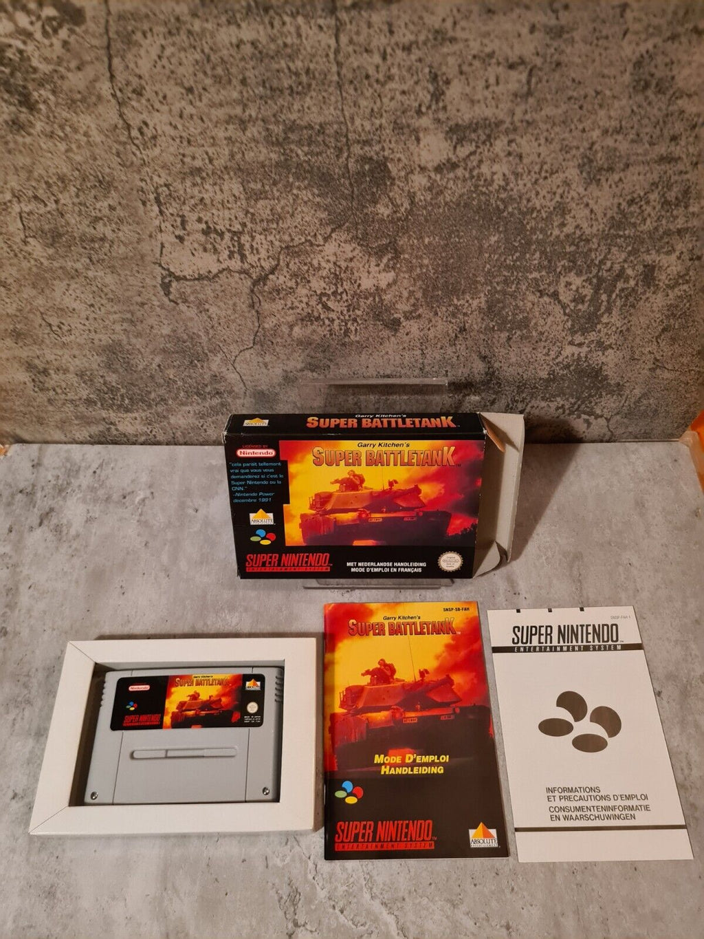 SNES Super Nintendo Super Battletank mit OVP und Anleitung FAH - T-Retro-Games 