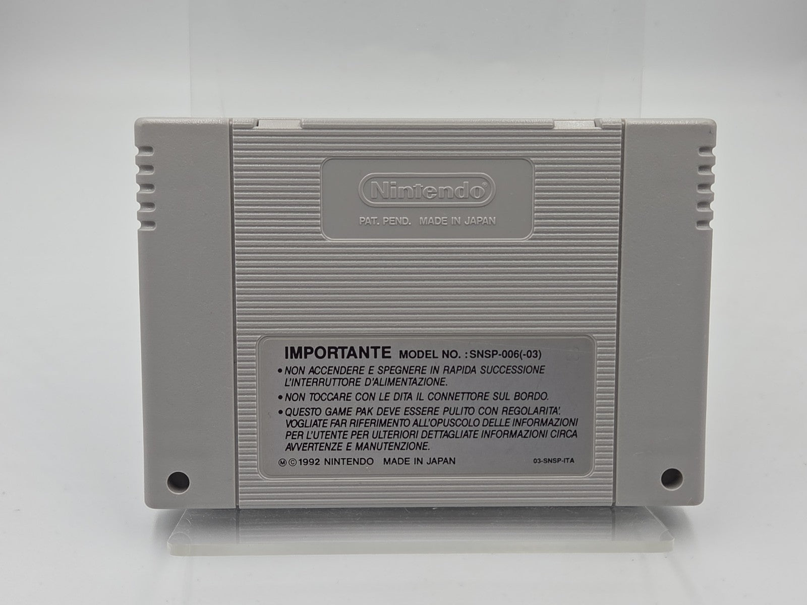SNES Super Nintendo Spiel Kirby's Fun Pak Modul ITA