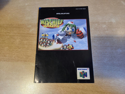 N64 Nintendo 64 Mischief Makers  Spielanleitung Instruction Booklet NOE