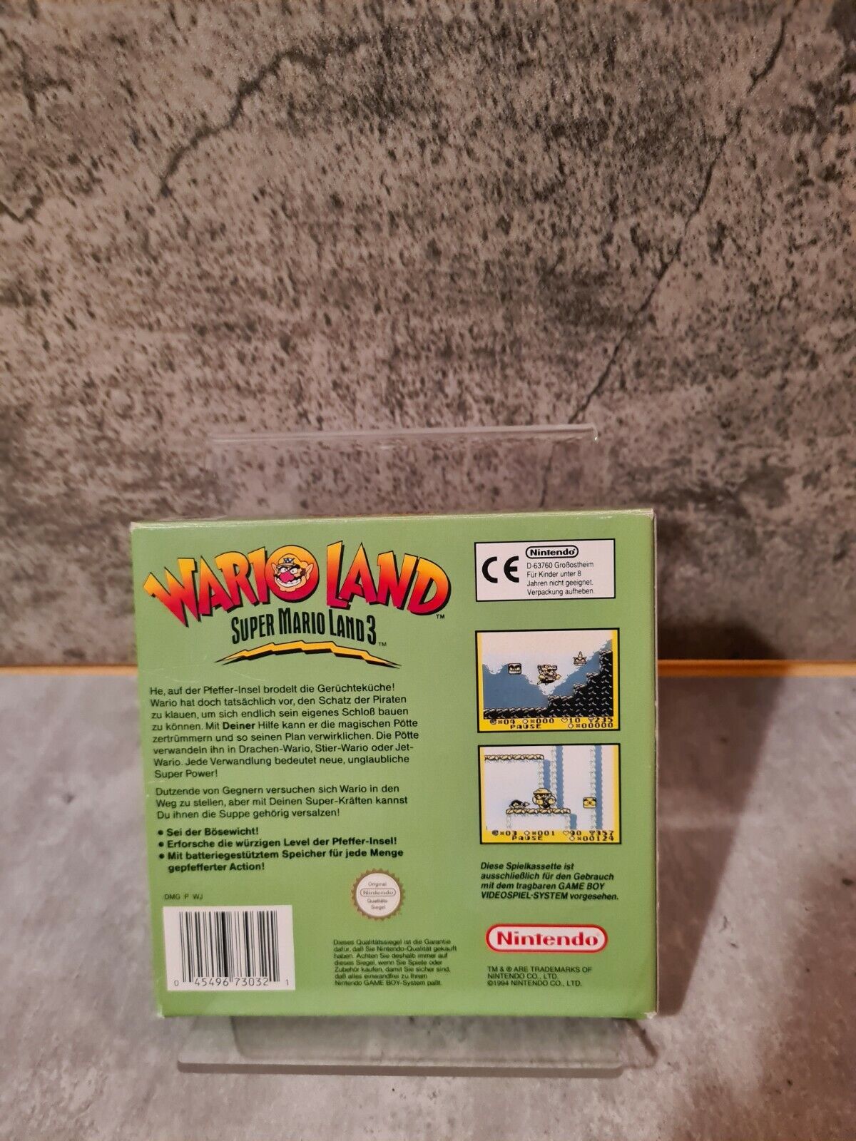 Nintendo Game Boy Wario Land Super Mario Land 3 mit OVP und Anleitung NOE - T-Retro-Games 
