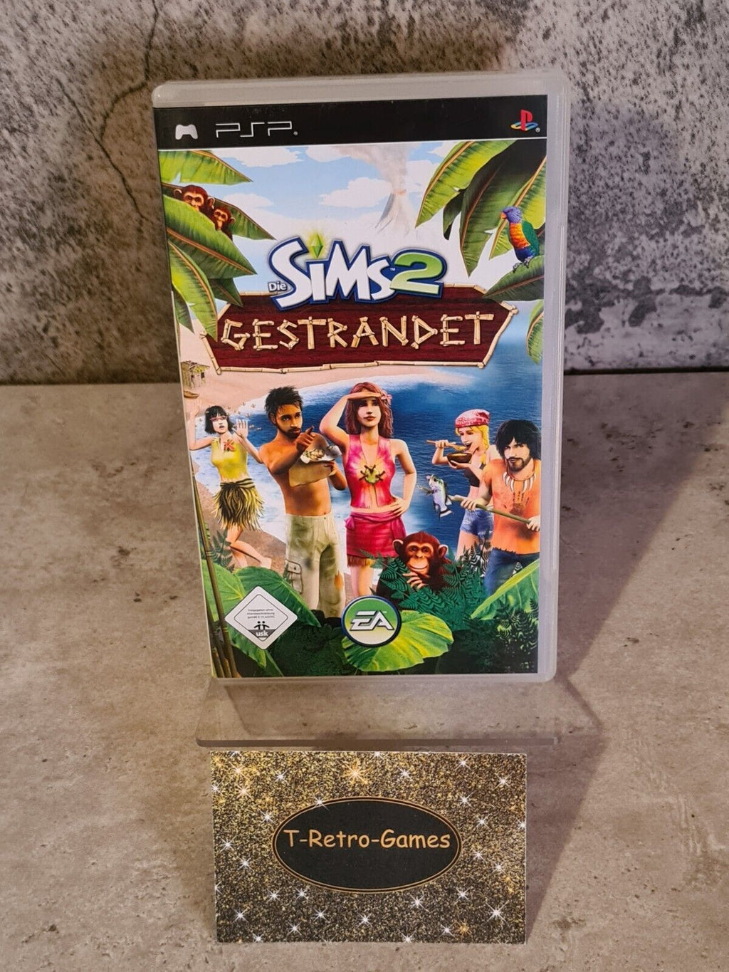 Sony PSP Spiel Die Sims 2 Gestrandet mit OVP und Anleitung Deutsch - T-Retro-Games 