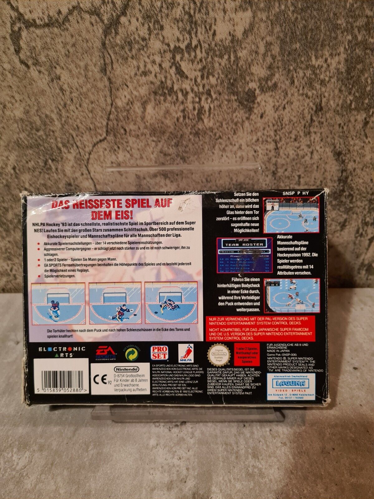 SNES Super Nintendo NHLPA Hockey 93 mit OVP und Anleitung NOE - T-Retro-Games 