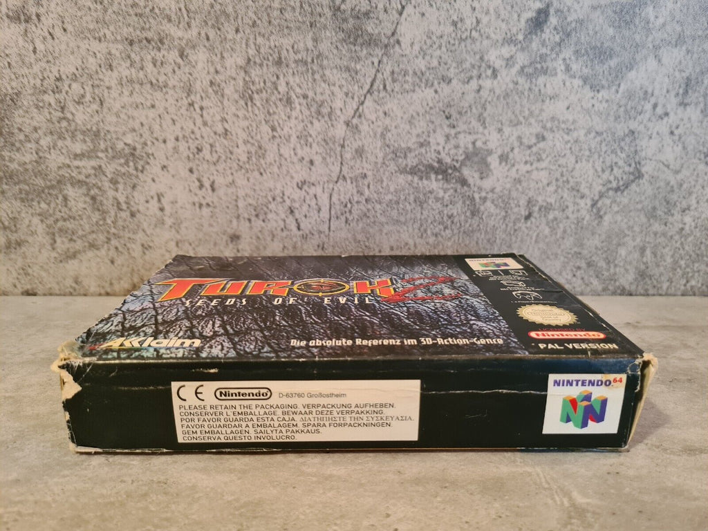 N64 Nintendo 64 Turok 2 : Seeds of Evil mit OVP und Anleitung NOE - T-Retro-Games 