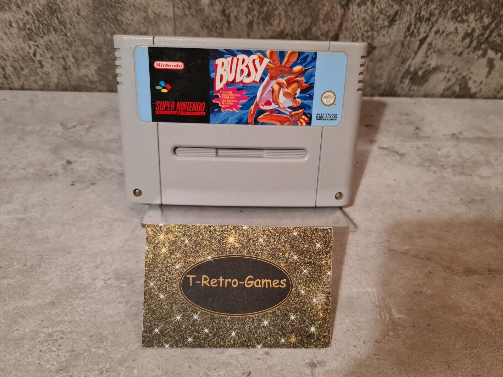 SNES Super Nintendo Bubsy FAH Modul - T-Retro-Games 