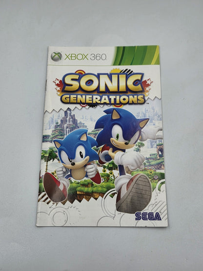 XBOX360 Spiel Sonic Generations mit OVP und Anleitung Deutsch