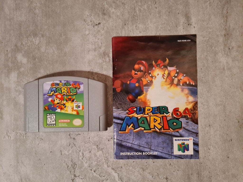 N64 Nintendo 64 Super Mario 64 mit OVP und Anleitung USA NTSC - T-Retro-Games 