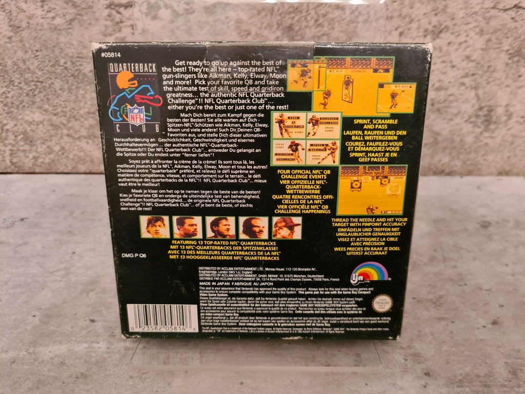 Nintendo Game Boy Classic NFL Quarterback Club mit OVP und Anleitung NOE - T-Retro-Games 