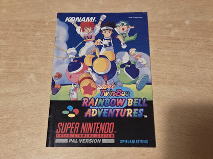 SuperNintendo Pop'N Twinbee Rainbow Bell Adventures Instruction Booklet NOE/SFRG