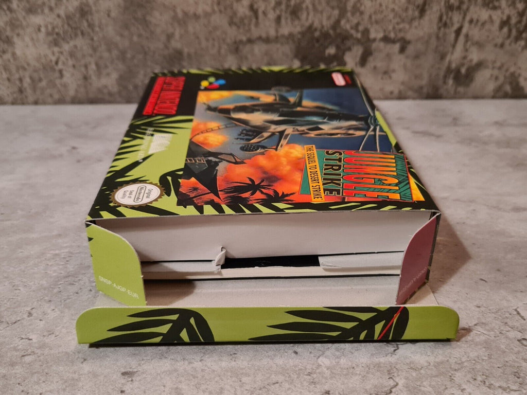 Super Nintendo Jungle Strike The Sequel To Desert Strike + OVP und Anleitung EUR - T-Retro-Games 