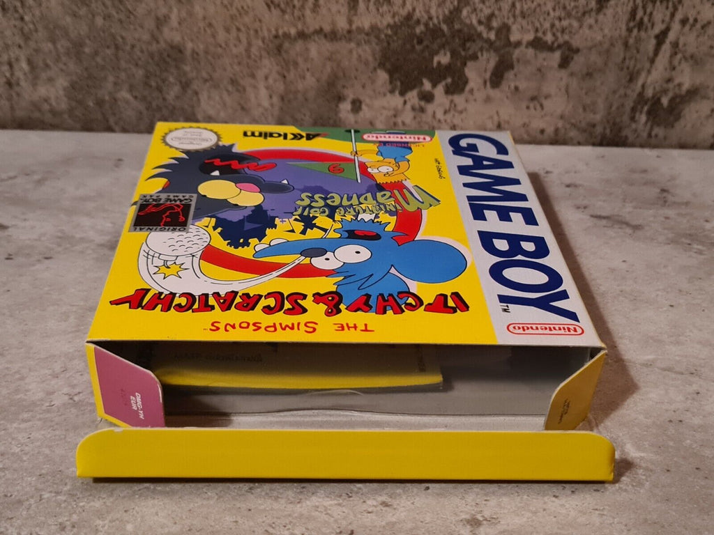 Game Boy Classic Spiel The Simpsons Itchy & Scratchy mit OVP und Anleitung EUR - T-Retro-Games 