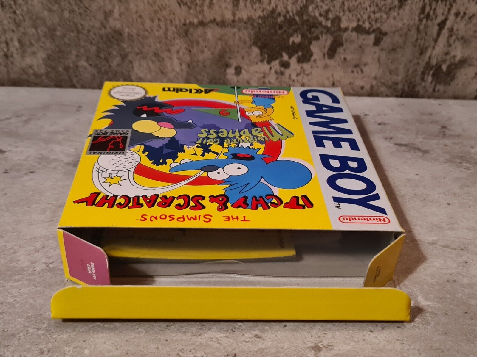Game Boy Classic Spiel The Simpsons Itchy & Scratchy mit OVP und Anleitung EUR - T-Retro-Games 