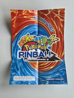 Game Boy Advance Pokemon Pinball Ruby & Sapphire Poster Reklame Flyer Insert NOE