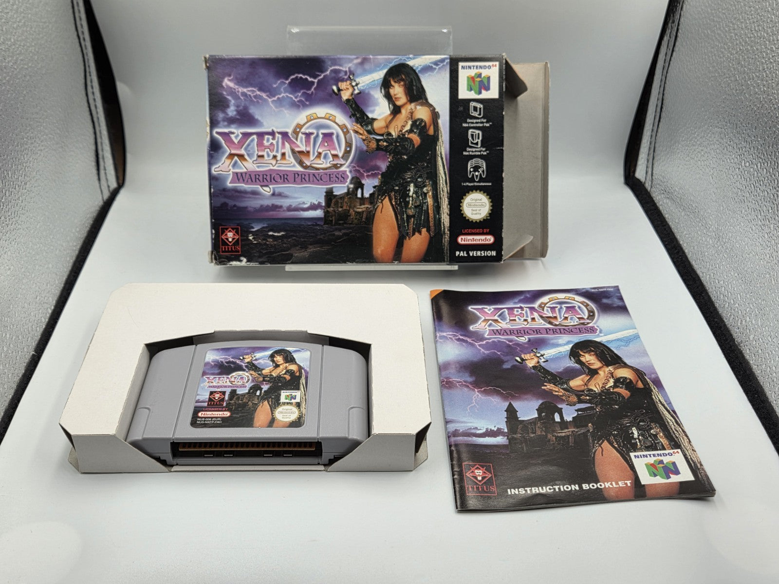 N64 Nintendo 64 Xena Warrior Princess mit OVP und Anleitung FAH