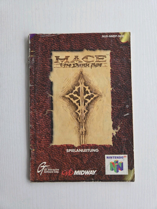 N64 Nintendo 64 Mace The Dark Age Spielanleitung Instruction Booklet NOE