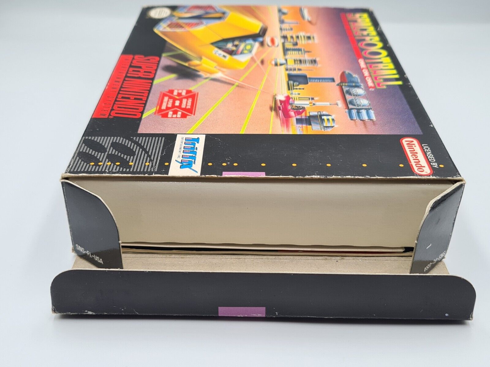 SNES Super Nintendo Space Football - One on One mit OVP und Anleitung NTSC USA - T-Retro-Games 