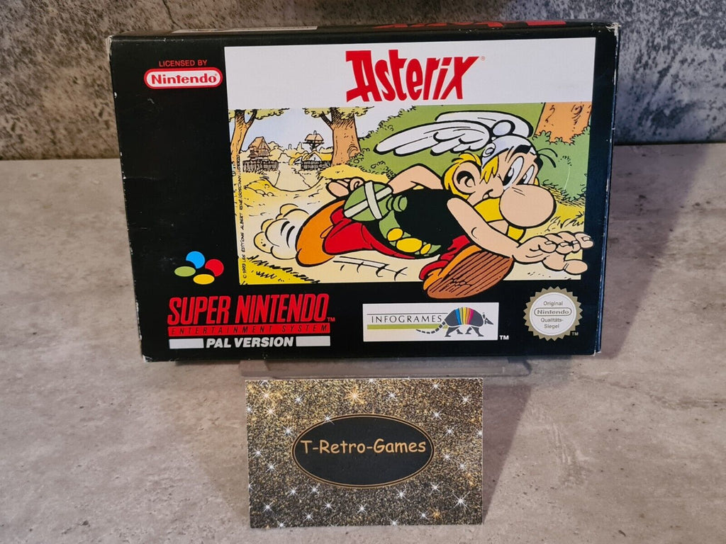 SNES Super Nintendo Asterix mit OVP und Anleitung NOE - T-Retro-Games 