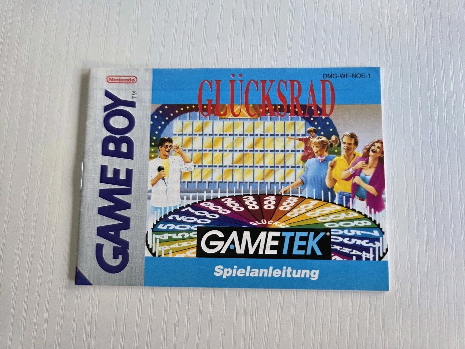 Nintendo Game Boy Classic Glücksrad Spielanleitung Instruction Booklet NOE