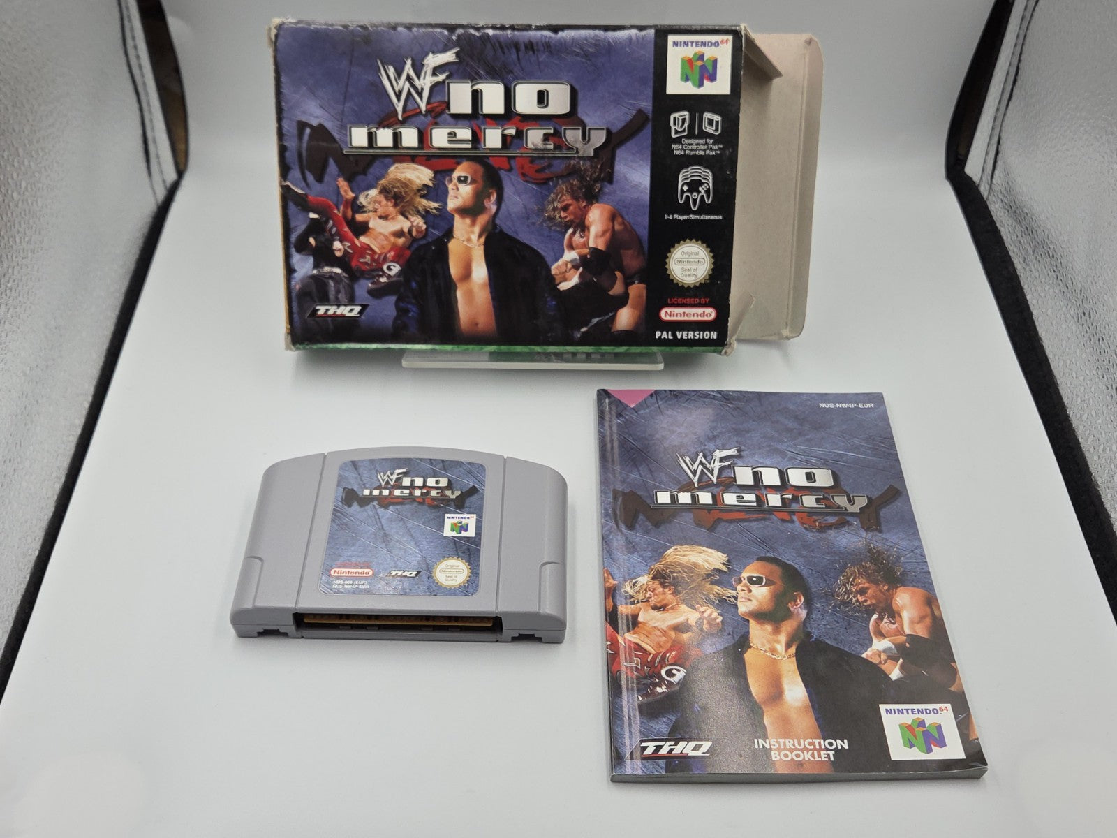 N64 Nintendo 64 WWF No Mercy mit OVP und Anleitung EUR