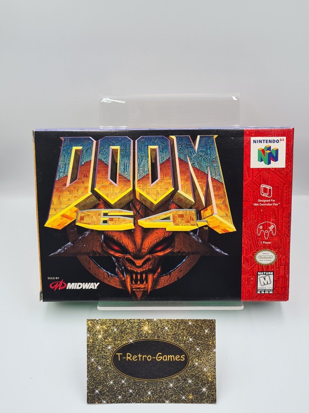 N64 Nintendo 64 Doom 64 mit OVP und Anleitung USA NTSC - T-Retro-Games 